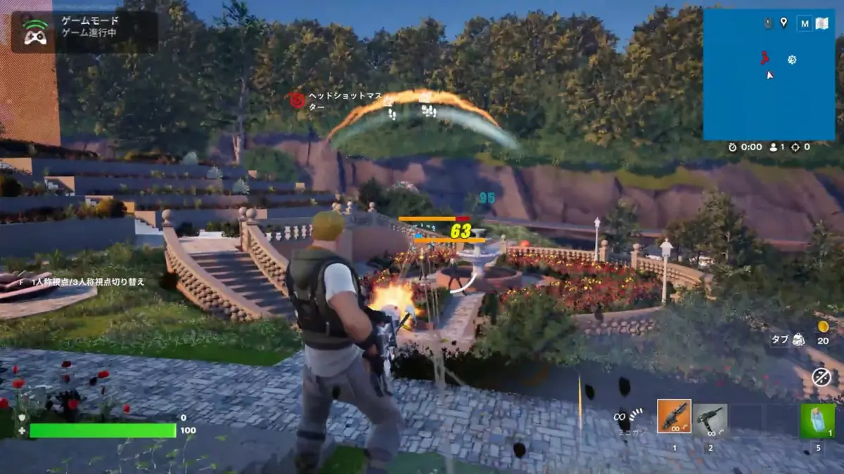 ゲームプレイ中の戦闘シーン