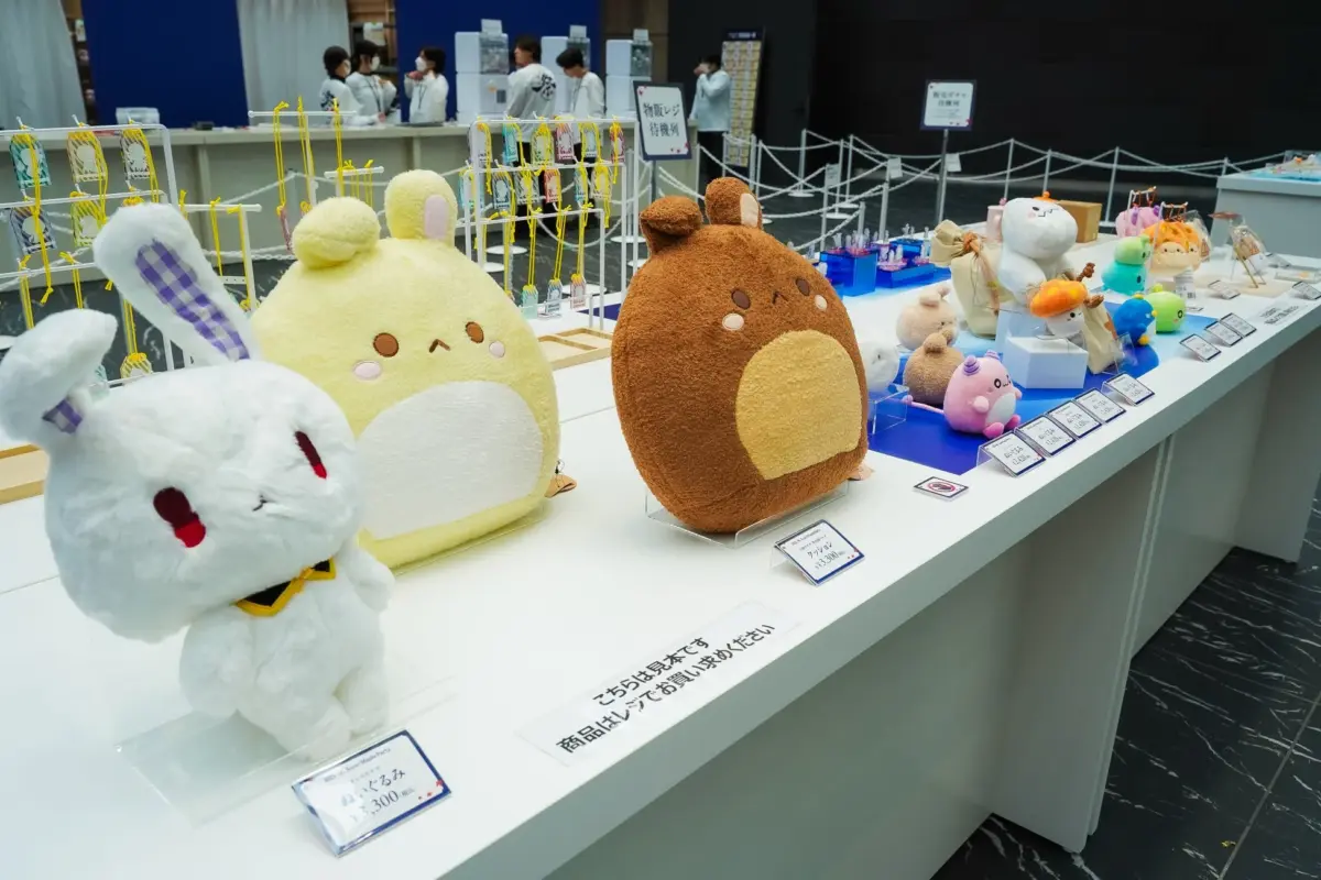 グッズ販売の様子