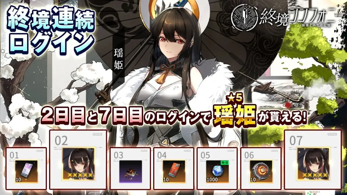 終境連続ログイン