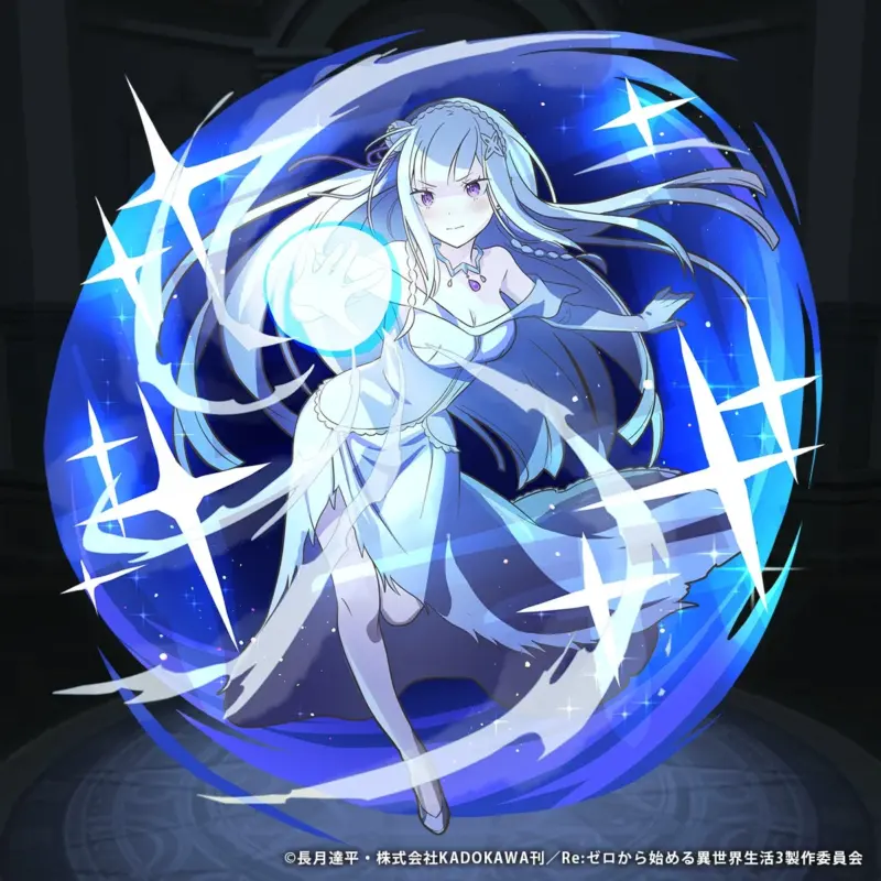 銀色のハーフエルフ エミリア