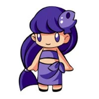 紫髪のキャラクター