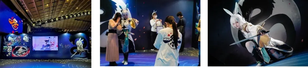 レンブースでのコスプレイヤー