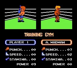 ボクサーのステータス画面