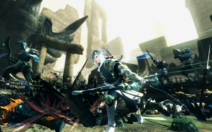 弓使いの戦闘シーン