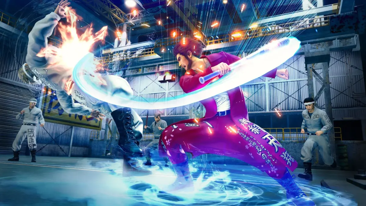 春日一番がバットを振るい必殺技を繰り出す戦闘シーン