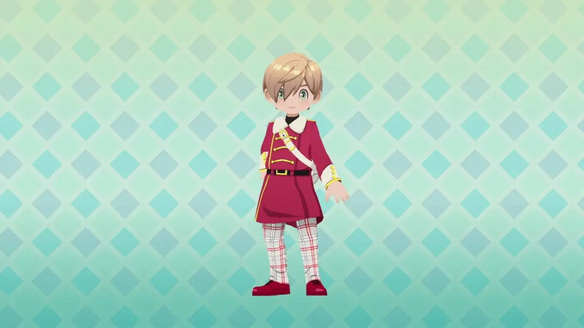 チェックコートを着た少年