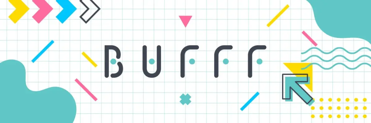 BUFFロゴの抽象的な画像