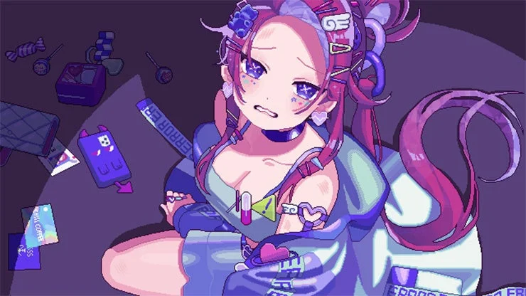 ピンク髪少女と「ERROR」