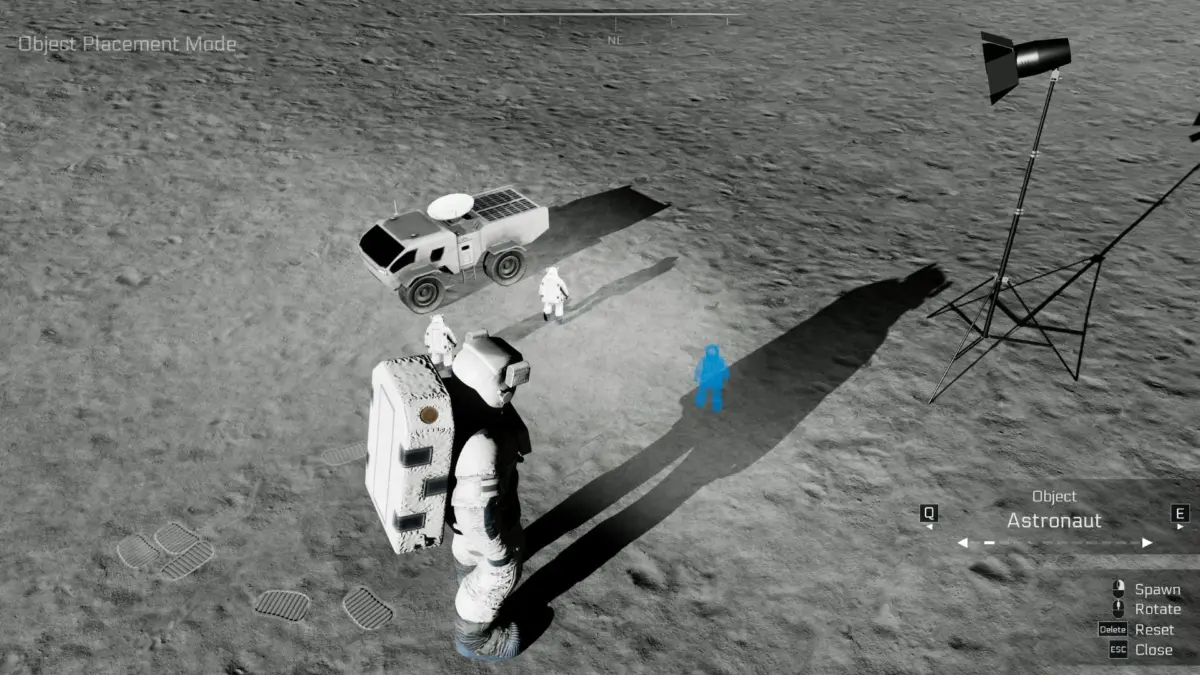 オブジェクト配置モードの画面