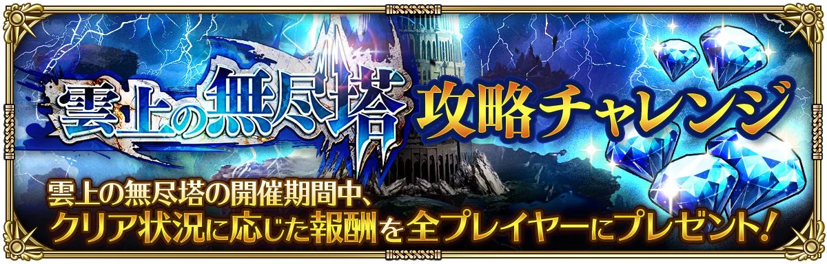 「雲上の無尽塔攻略チャレンジ」