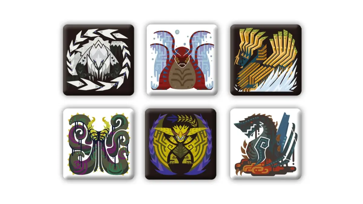 モンハン屋台3等賞 モンスターアイコンピンバッジ