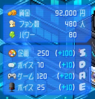 ゲームのユーザーインターフェース