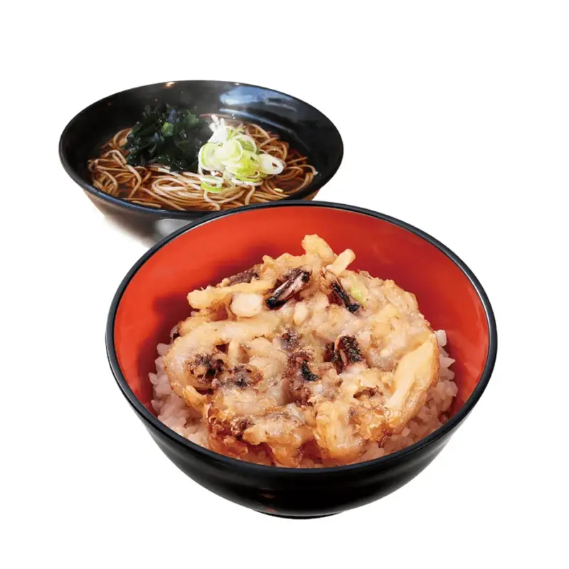 ミニゲソ天丼セット