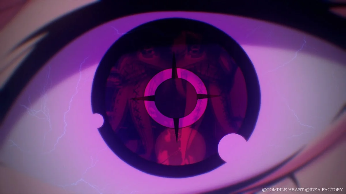 謎の目のクローズアップ