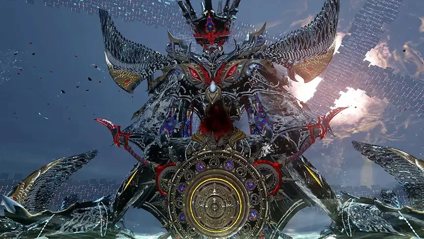 巨大生物, モンスター, ダークファンタジー, ボス, ゲームキャラクター, 異世界, 機械的, 悪魔的, SF