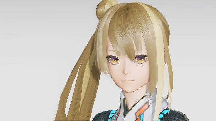 アニメ,ゲーム,女性キャラクター,金髪,ポニーテール,3Dモデル,美少女,バーチャル