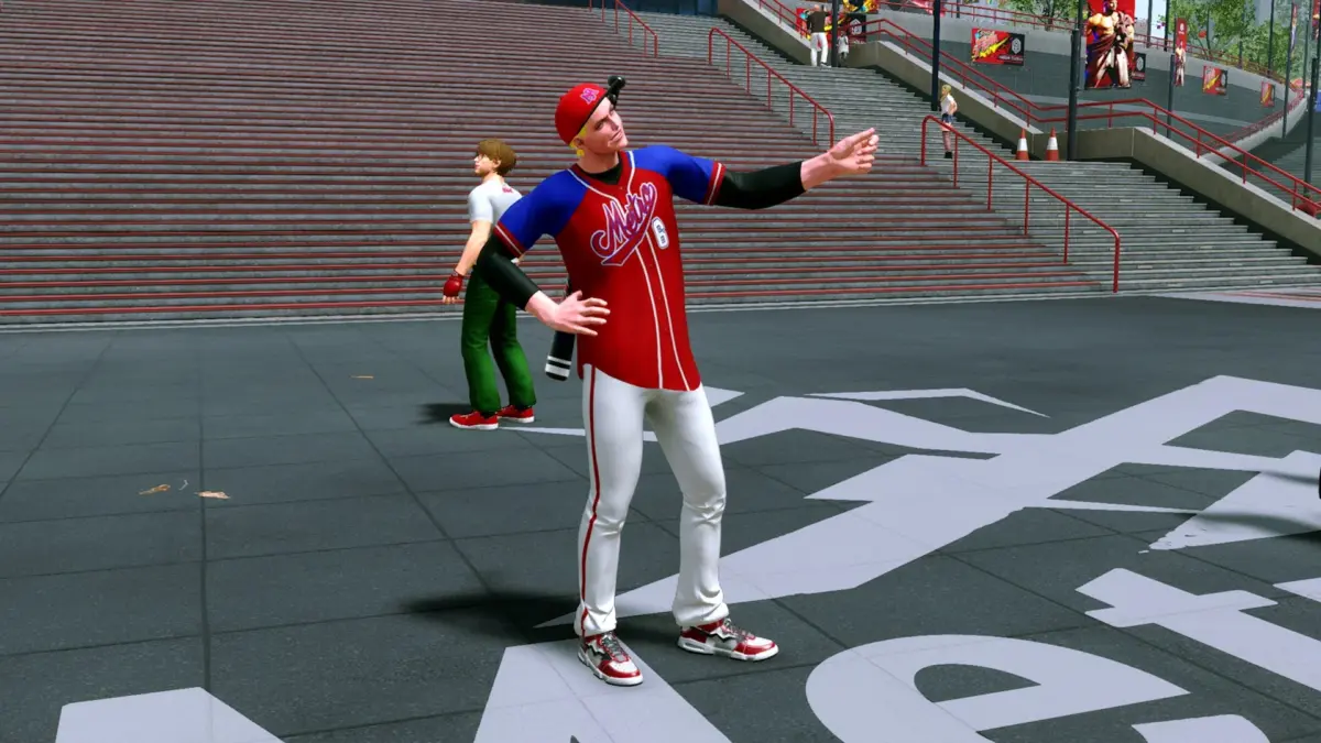 野球ファンのユニフォームを着たアバター