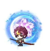 ゲーム,キャラクター,ちびキャラ,少年,刀,月,花,オーラ,ファンタジー,ピクセルアート