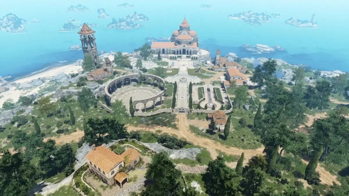 オルビア・アカデミーの俯瞰図