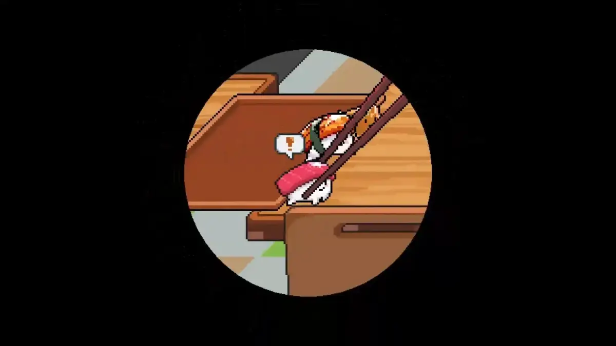 箸でつままれた寿司