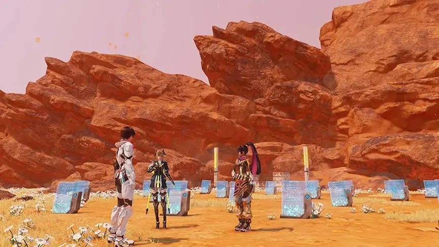 SF的な荒野のシーン