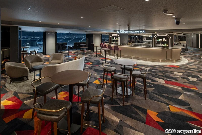 IGアリーナのプレミアムバーラウンジ