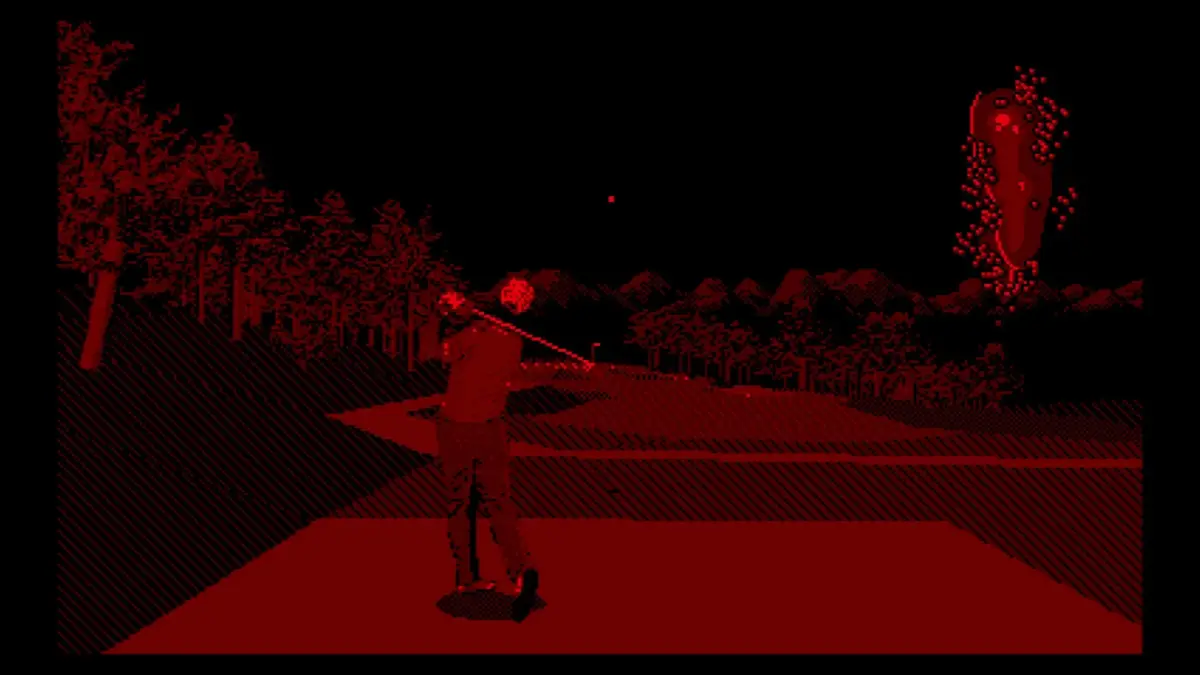 T&E ヴァーチャルゴルフ ゲーム画面