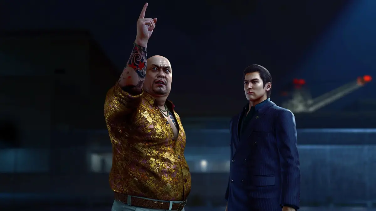 男性二人のドラマチックなシーン