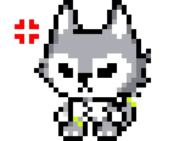 怒っているZETAくん