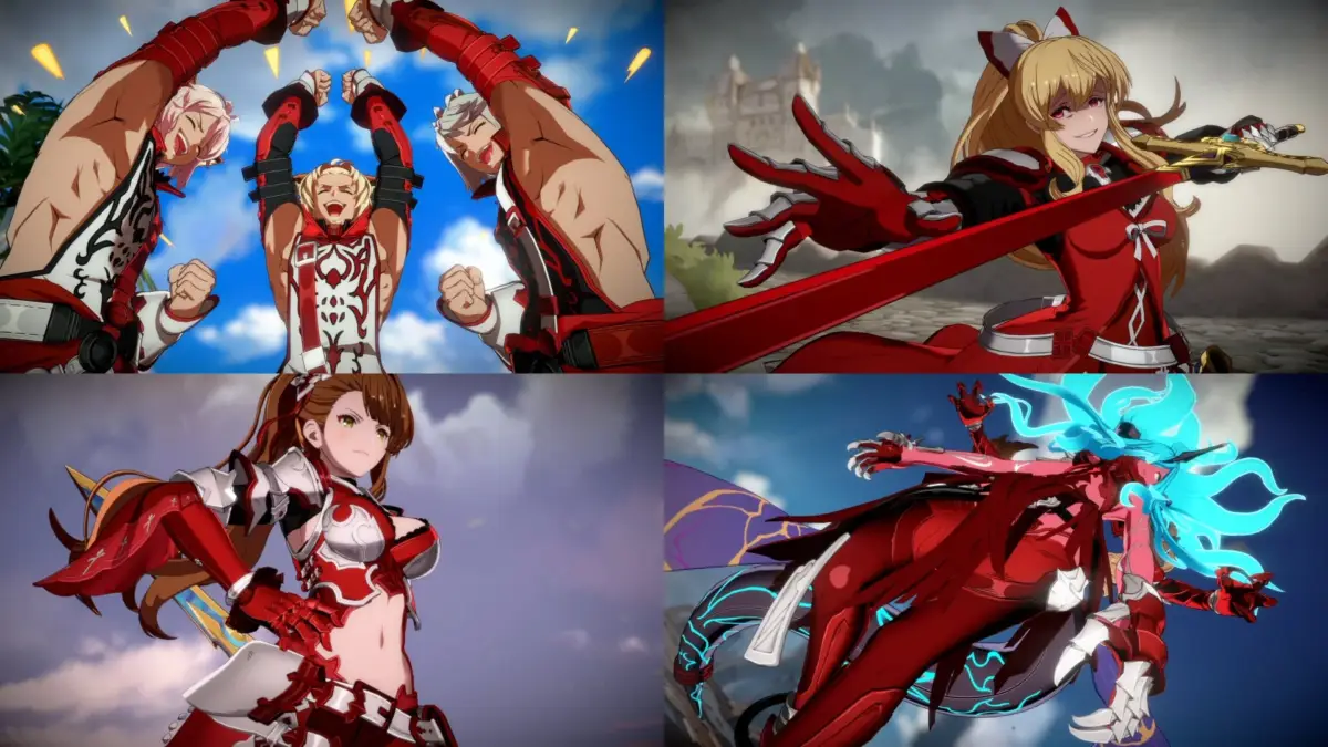 人気格闘ゲーム「グランブルーファンタジー ヴァーサス」のキャラクターたちが集められたコラージュ画像
