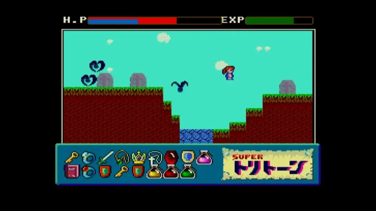 RPGゲーム画面、プラットフォームアクション