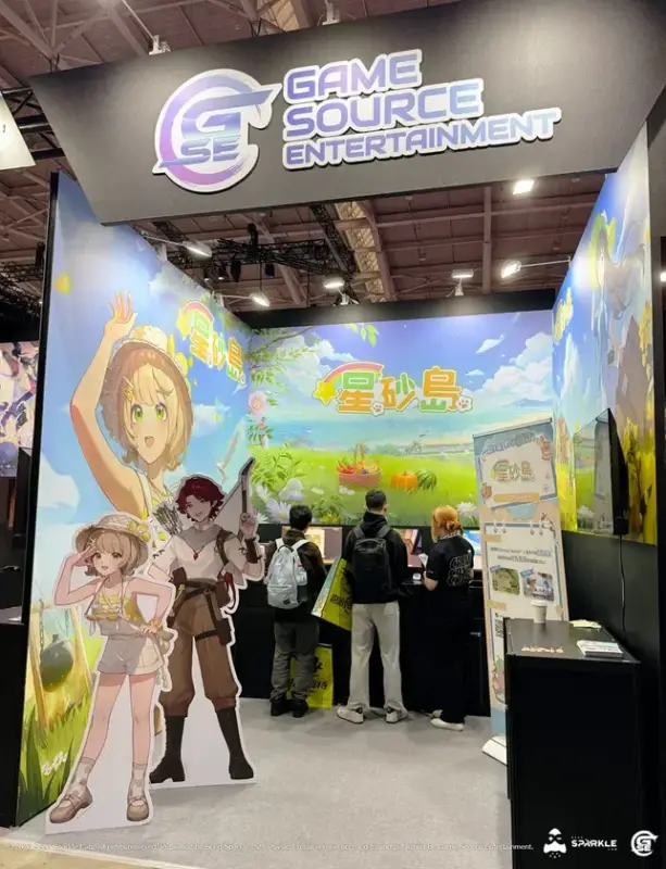 ゲームイベントのブース