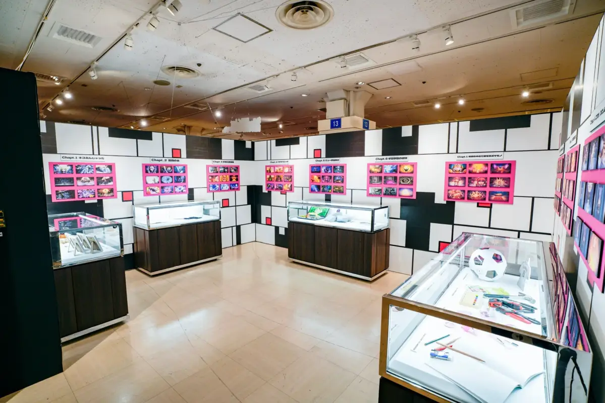 モンドリアン風の展示