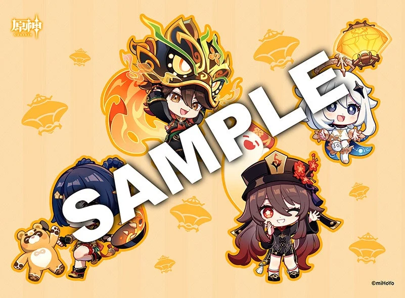 原神コラボ描きおろしキャラクターステッカー