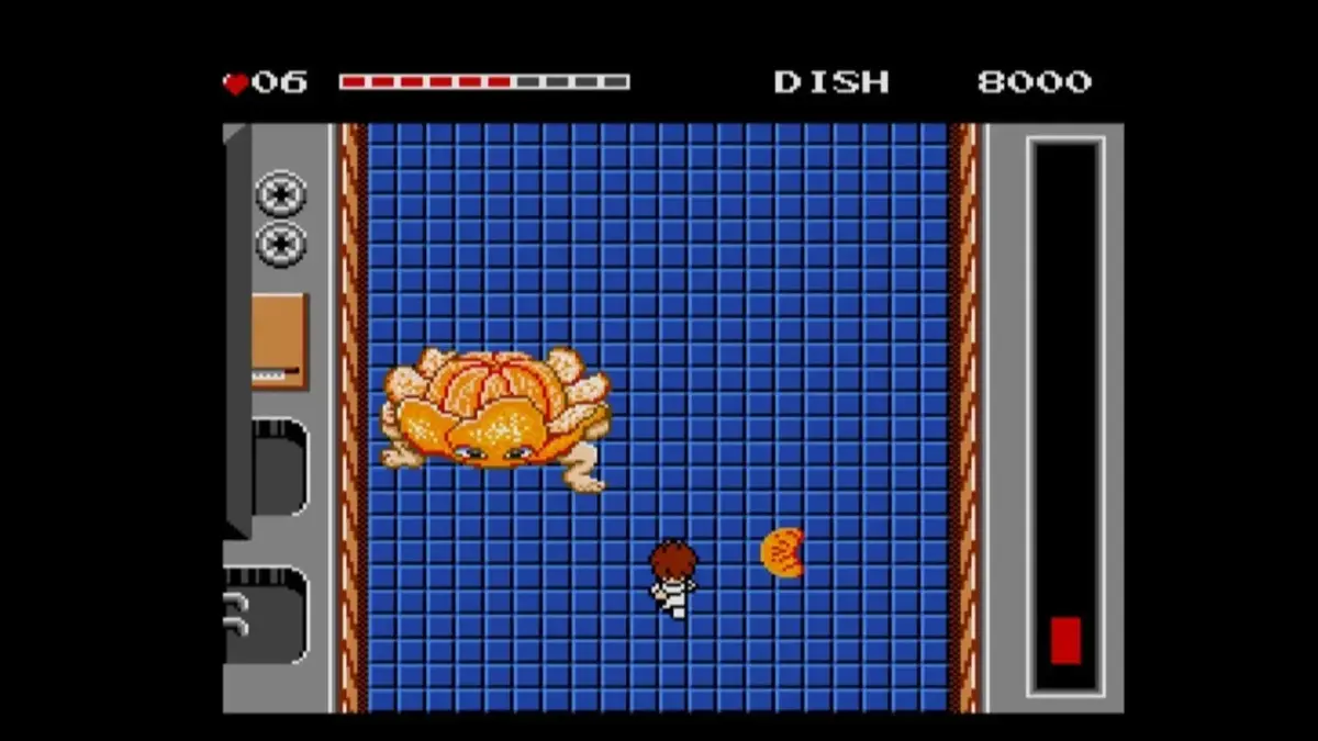 カニ型モンスターとの戦闘