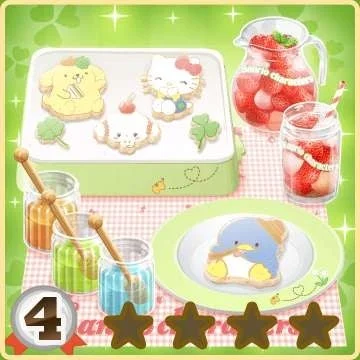 サンリオキャラクターたちのクッキー作り