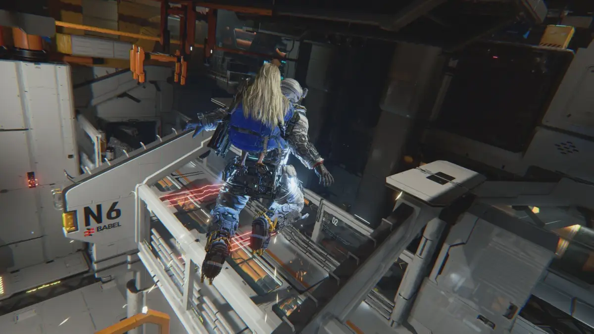 浮遊感を感じさせるゲームシーン