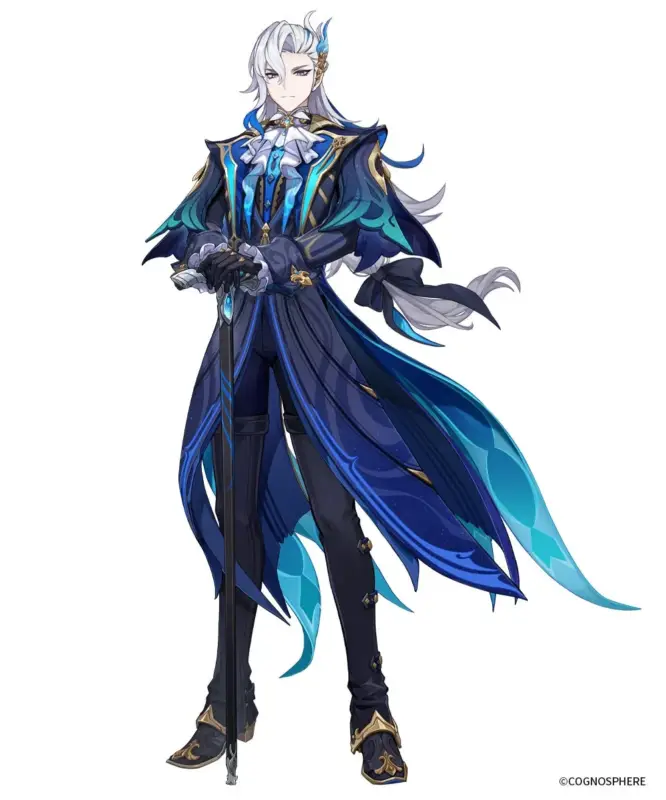 ヌヴィレットの全身イラスト