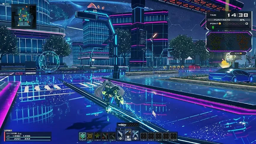 ネオンシティ探索画面