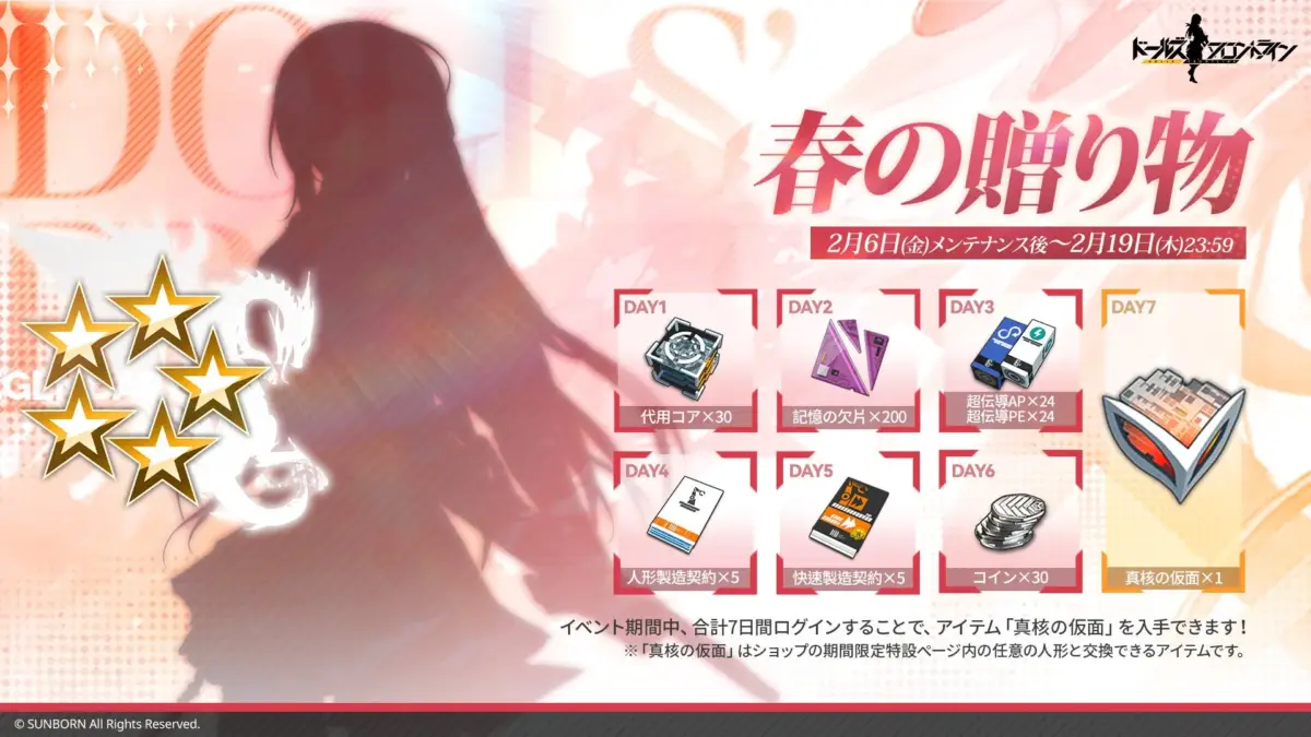 ログインイベント「春の贈り物」