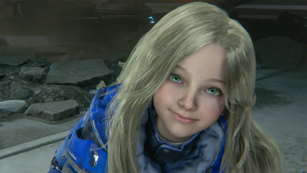 ゲーム内の少女キャラクター