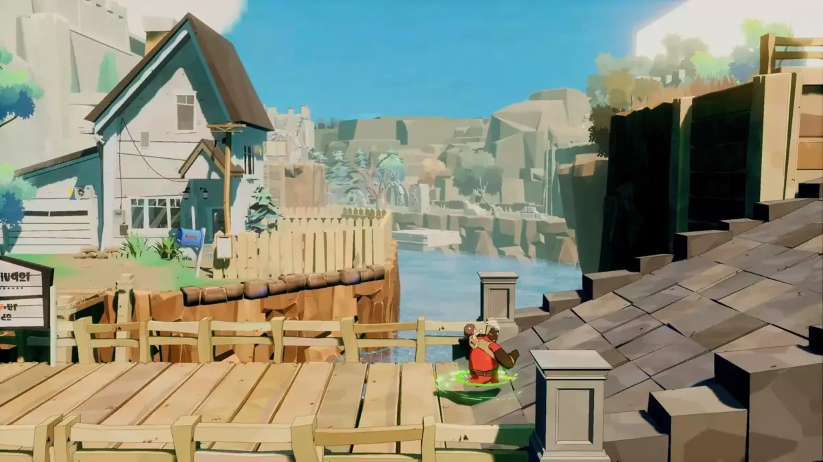 トゥーン調の風景