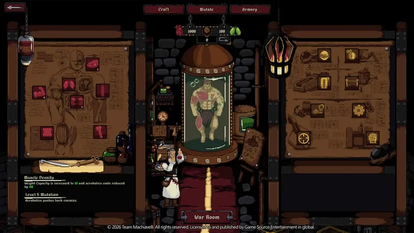 ピクセルアートのラボ/育成画面