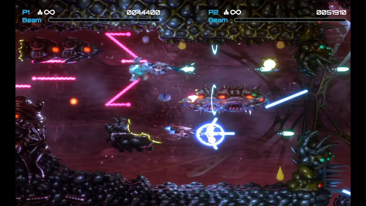 2人同時プレイのゲーム画面