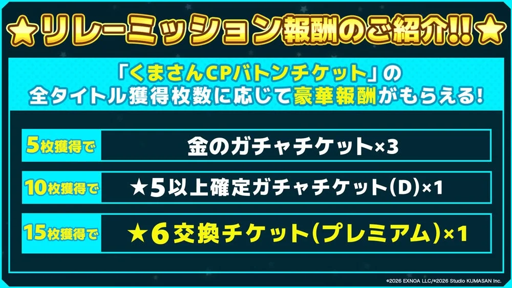 リレーミッション報酬