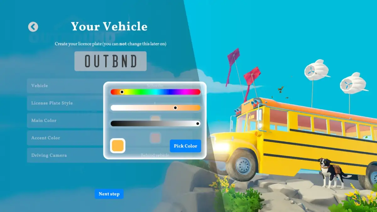 スクールバスカスタマイズUI