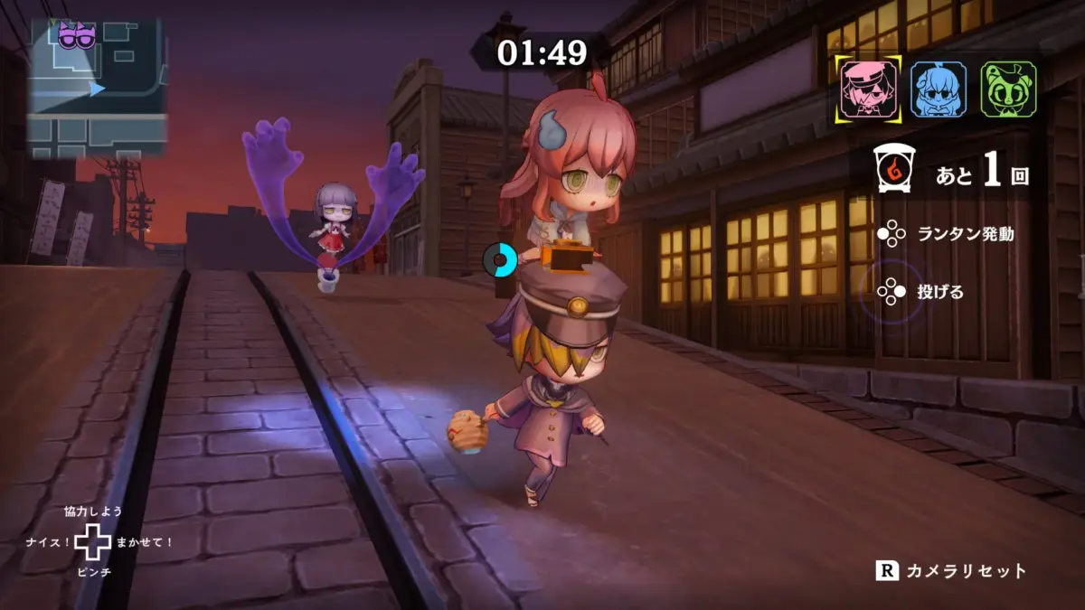 ゲームプレイ画面：ニンゲン側