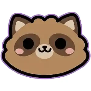 タヌキの顔のイラスト