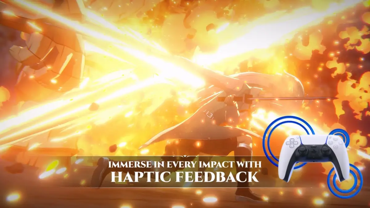 ハプティックフィードバックで爆発的なエフェクトを体感