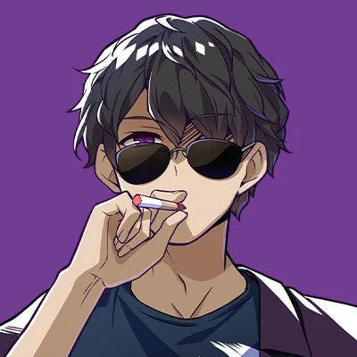 ドズル社に所属するぼんじゅうる氏のアニメ風の横顔イラスト